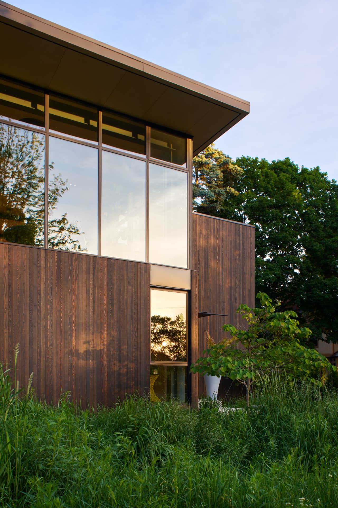 River’s Edge exterior and native landscape