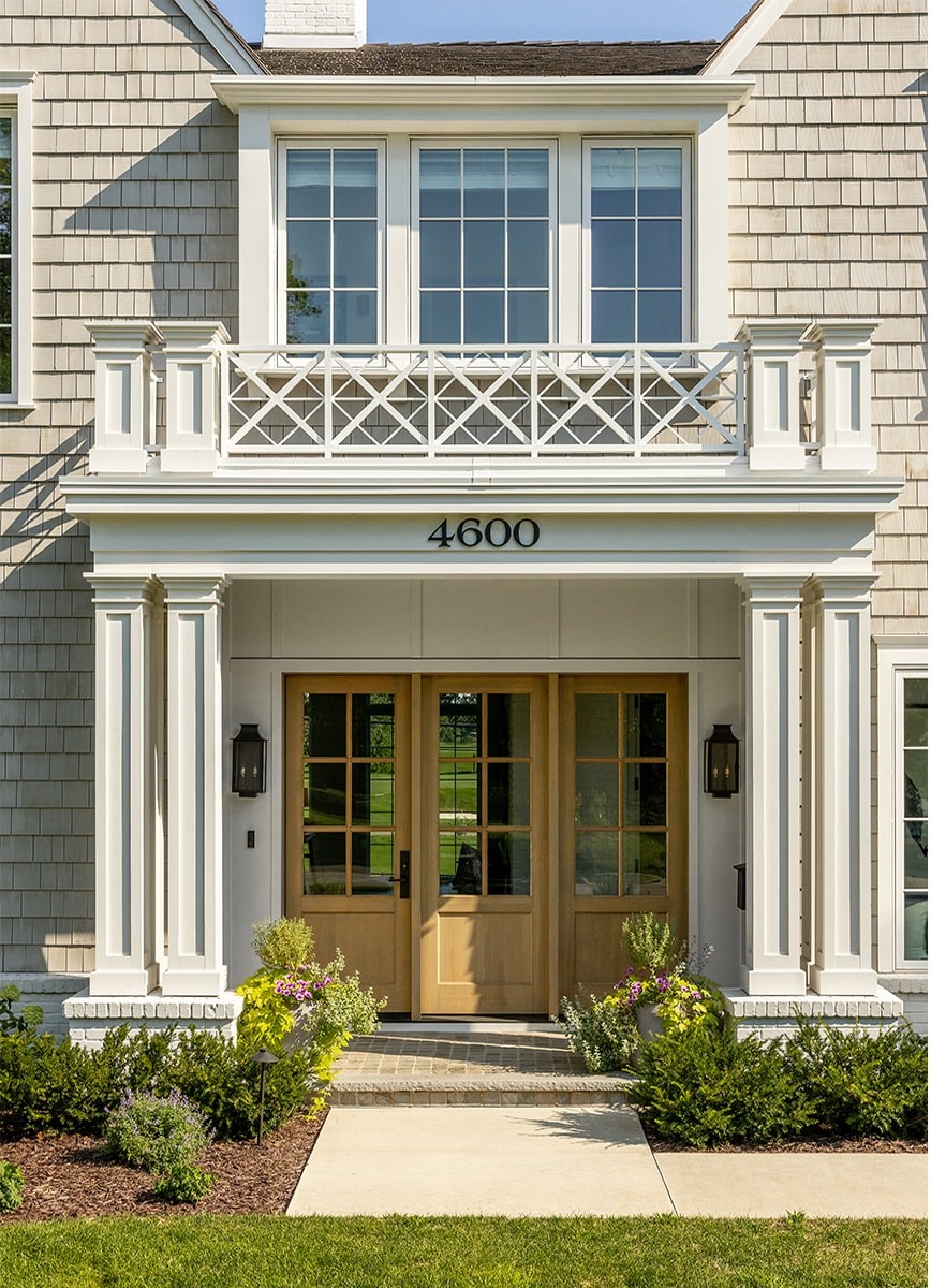 exterior of custom built golf terrace residence
