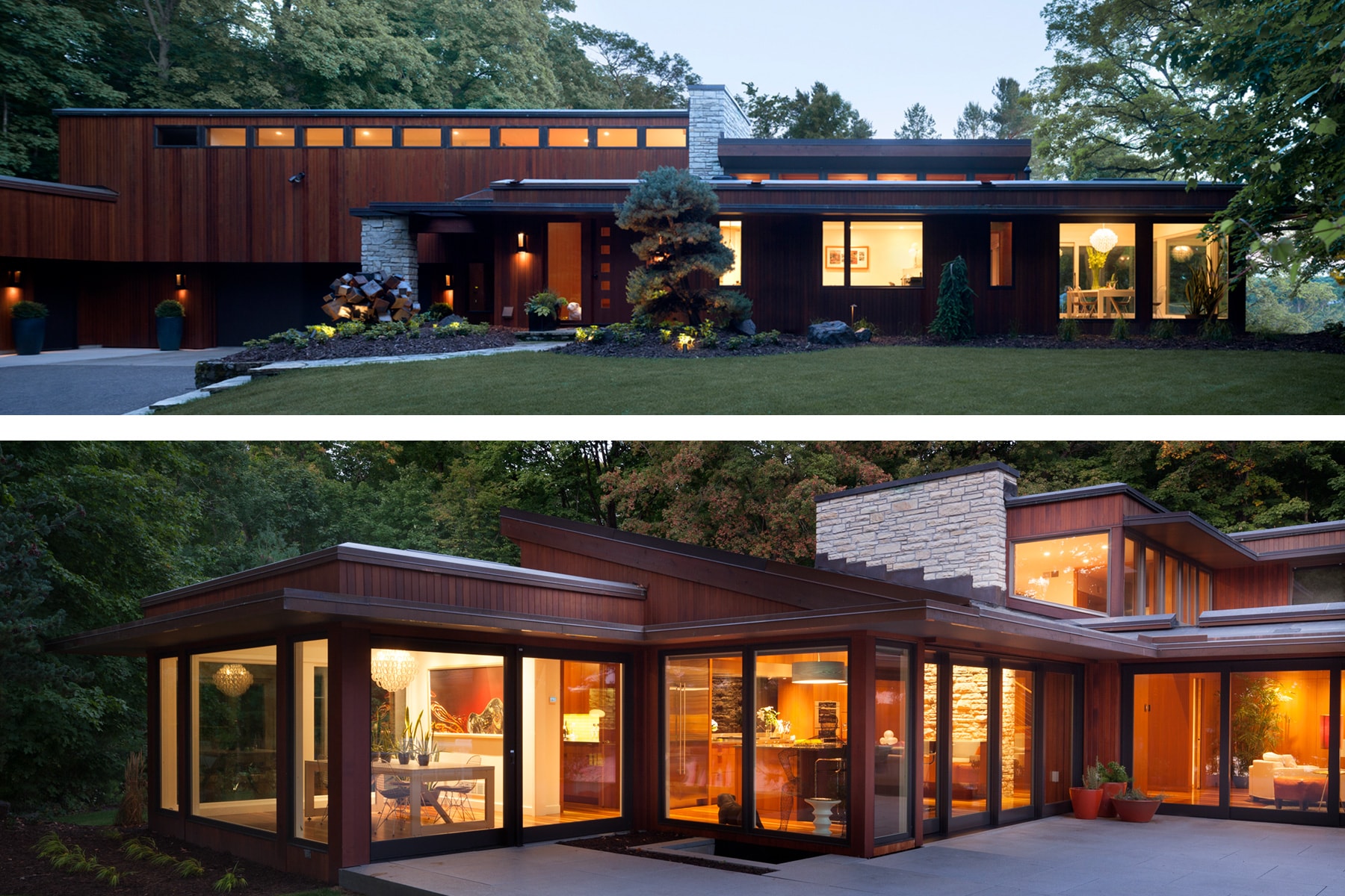 Mid century lake house discount
