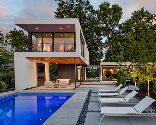 sheridan pavilions custom home exterior
